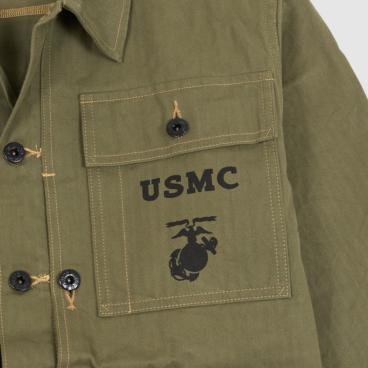 Buzz Rickson`s Herringbone Overshirt USMC