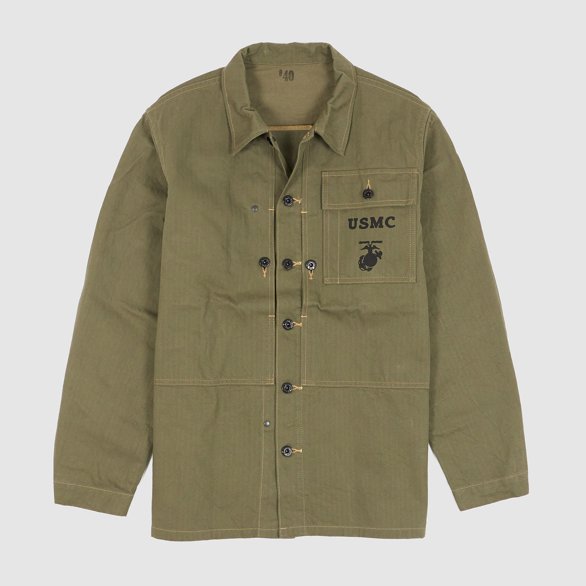 Buzz Rickson`s Herringbone Overshirt USMC