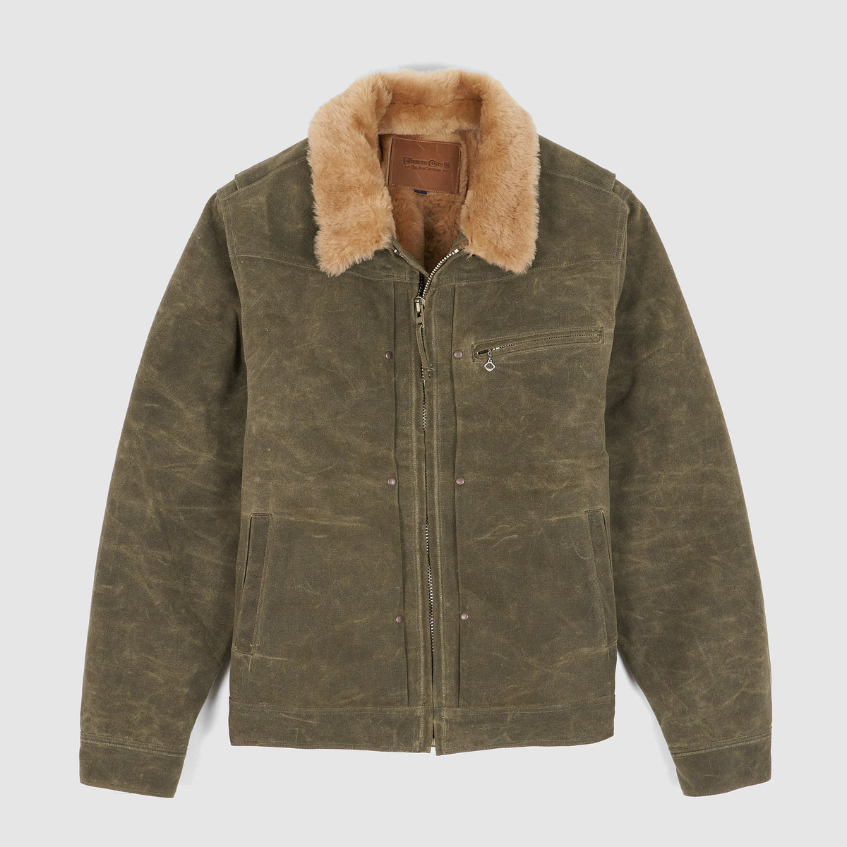 Freenote Waxed Canvas Shearling Western Jacket