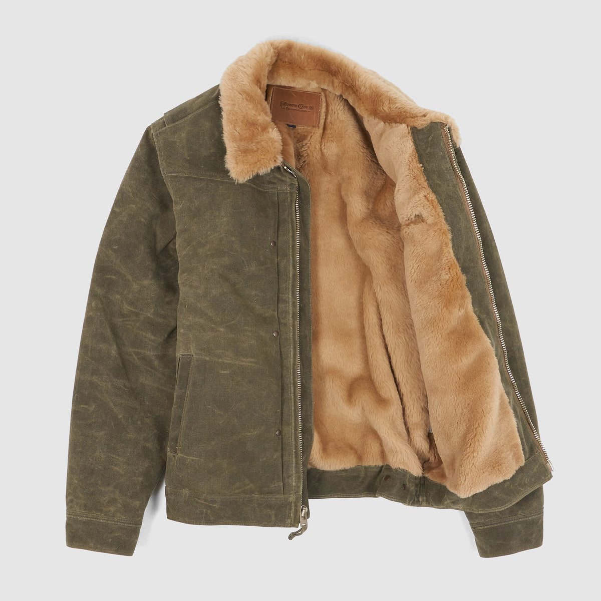 Freenote Waxed Canvas Shearling Western Jacket