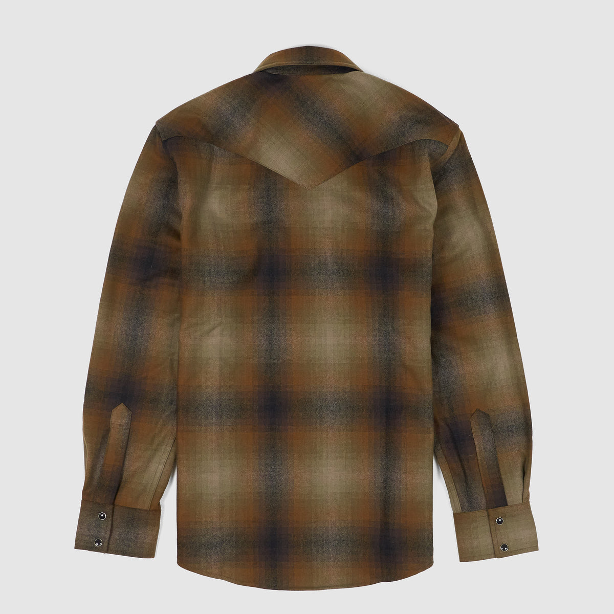 Pendleton Fitted Wool Plaid Western Shirt