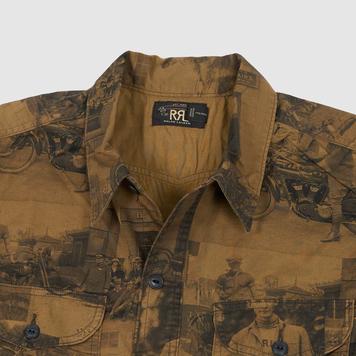 Double RL Motorbike Vintage Inspired Overshirt