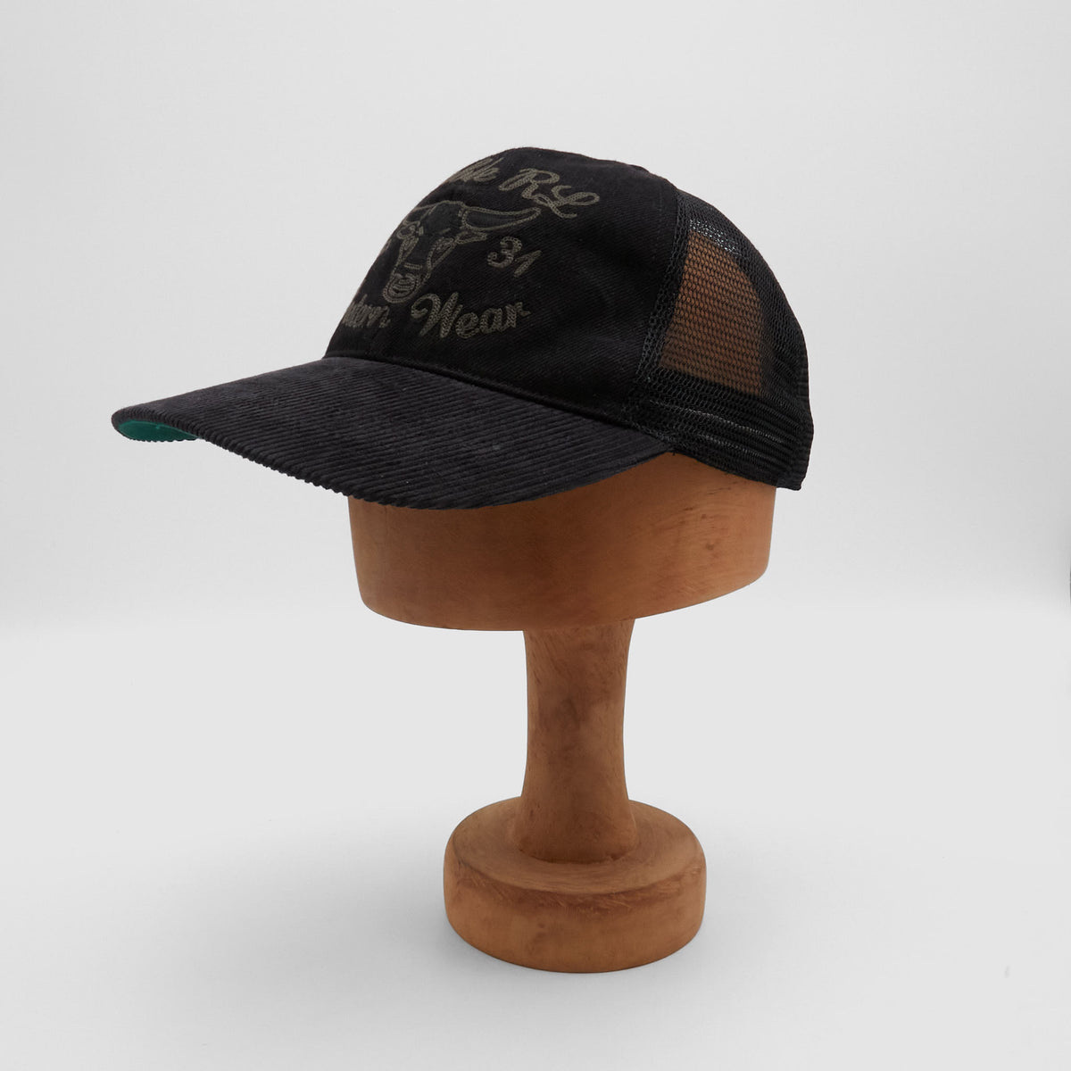 Double RL Stitched Bull Trucker Cap