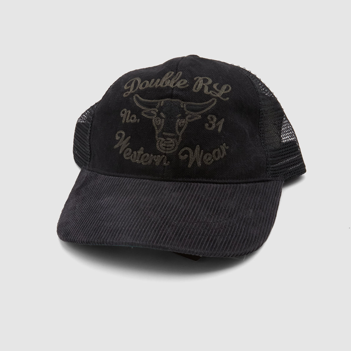 Double RL Stitched Bull Trucker Cap