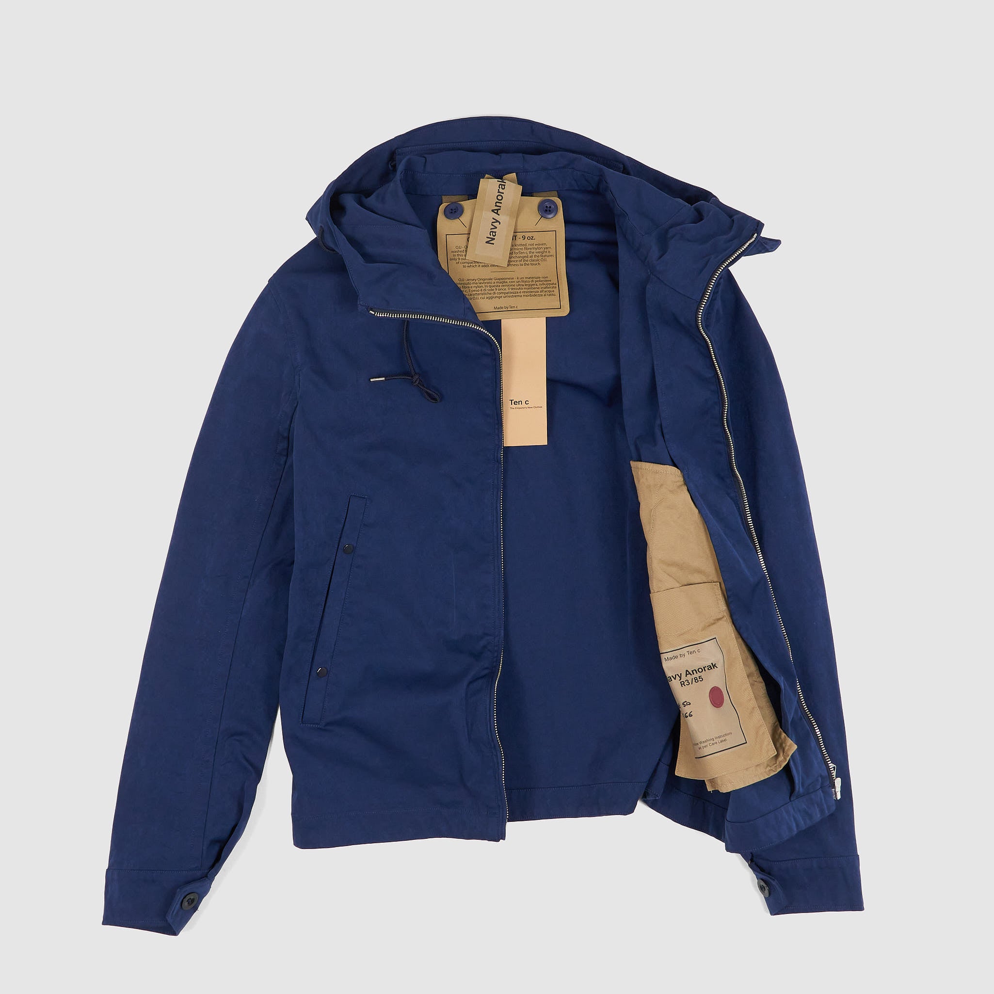 ジャケット・アウター Ten-c anorak DK.NAVY size48 Ten C Anorak Jacket OJJ Fabric - DeeCee style