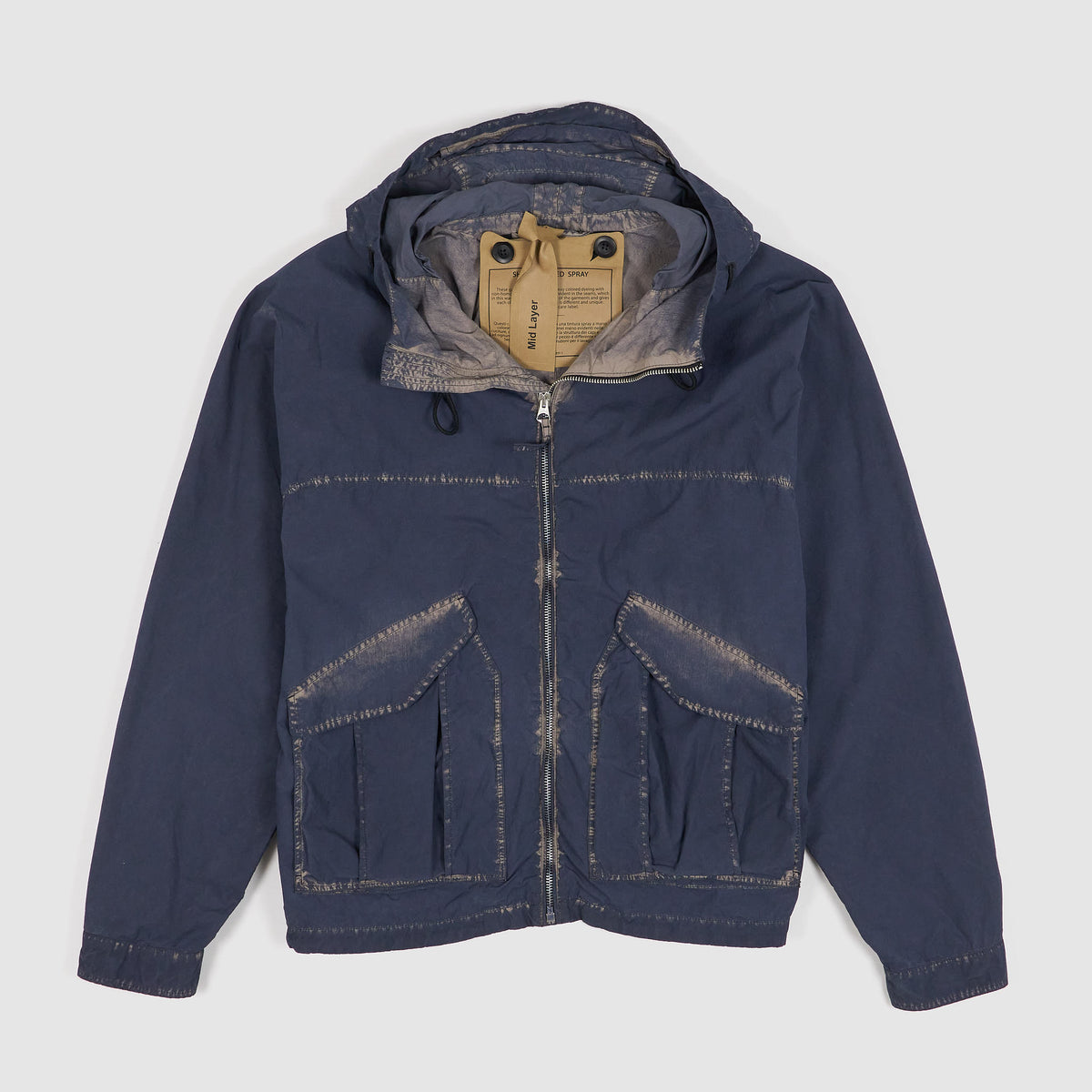 Ten C Faded Wind Breaker Hooded Jacket