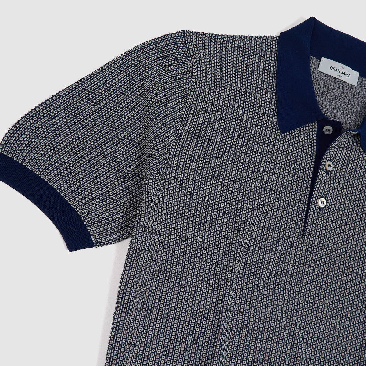 Gran Sasso Short Sleeve Tennis Polo Shirt