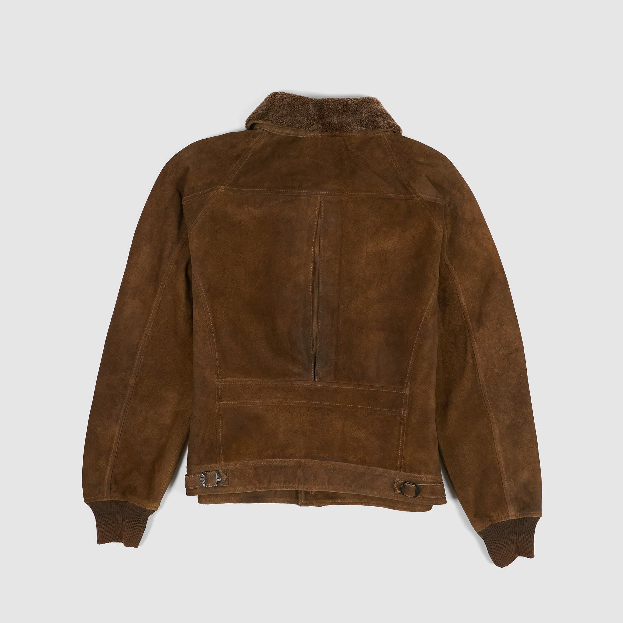 Double RL Grizzly Shearling Paneled Moto Jacket - DeeCee style