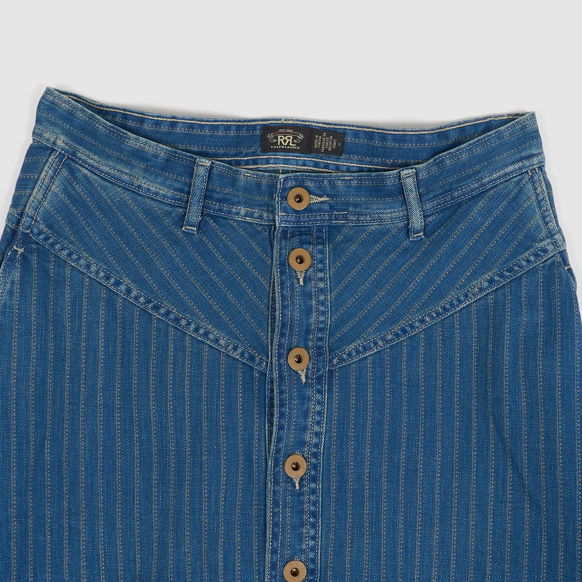 Double RL Ladies Indigo Striped Denim Skirt