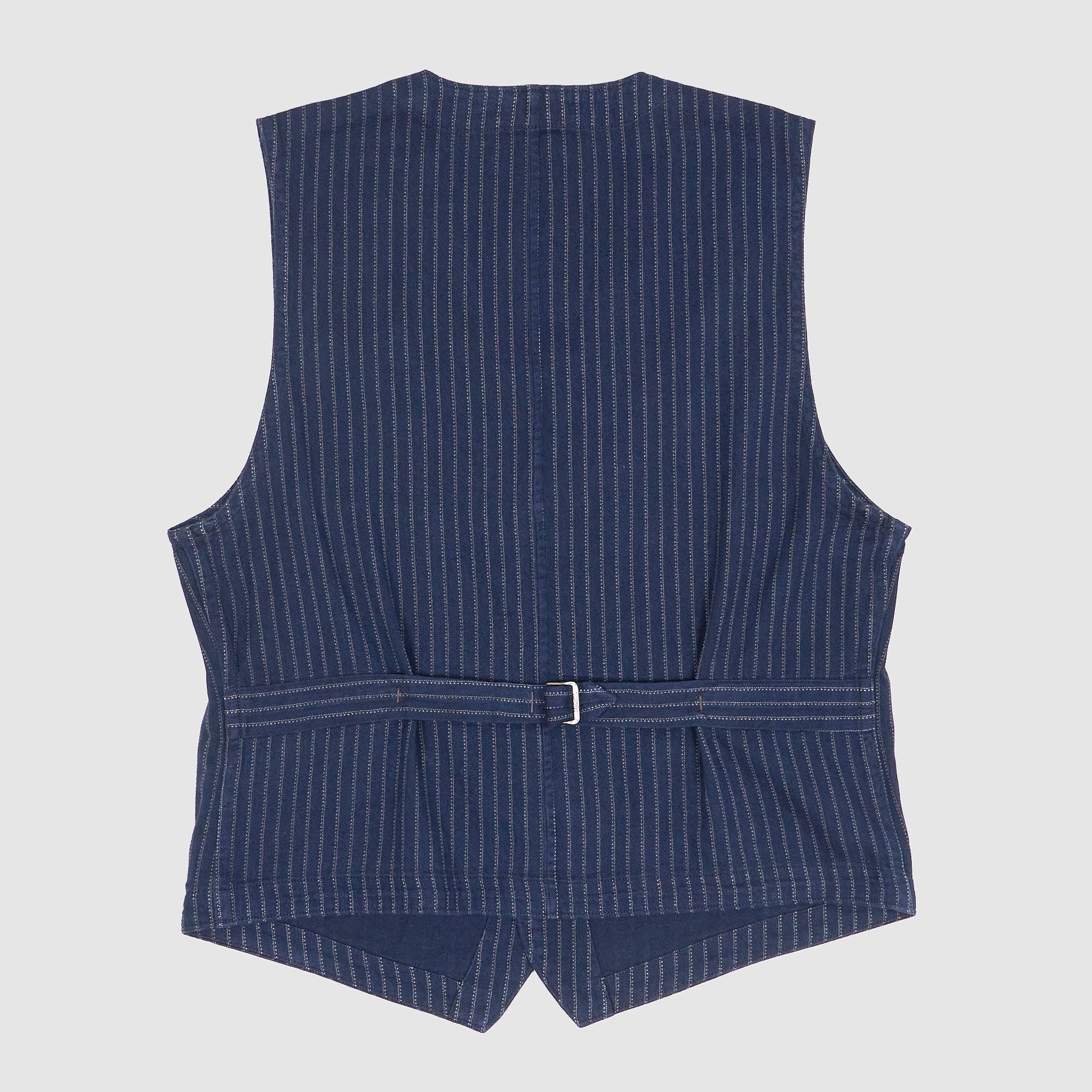 Double RL Indigo Striped Vest - DeeCee style
