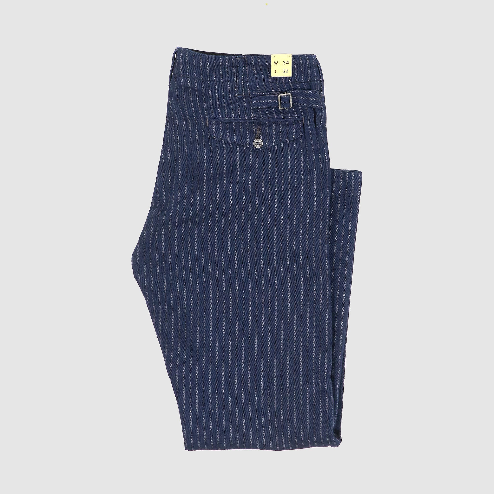 RRL ダブルアールエル インディゴ チノパン トラウザー RRL ダブルアールエル インディゴ チノパン トラウザー Indigo Stripe