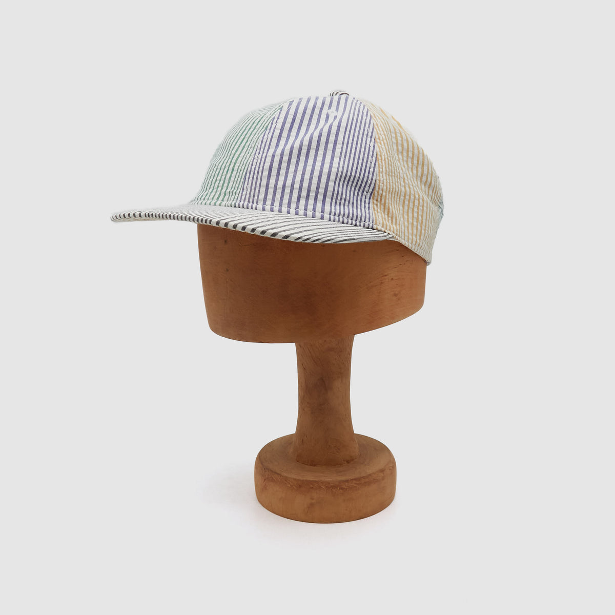 Poten Striped Seersucker Baseball Cap