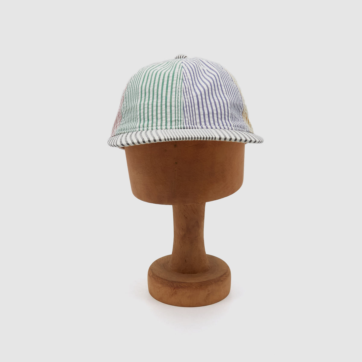 Poten Striped Seersucker Baseball Cap