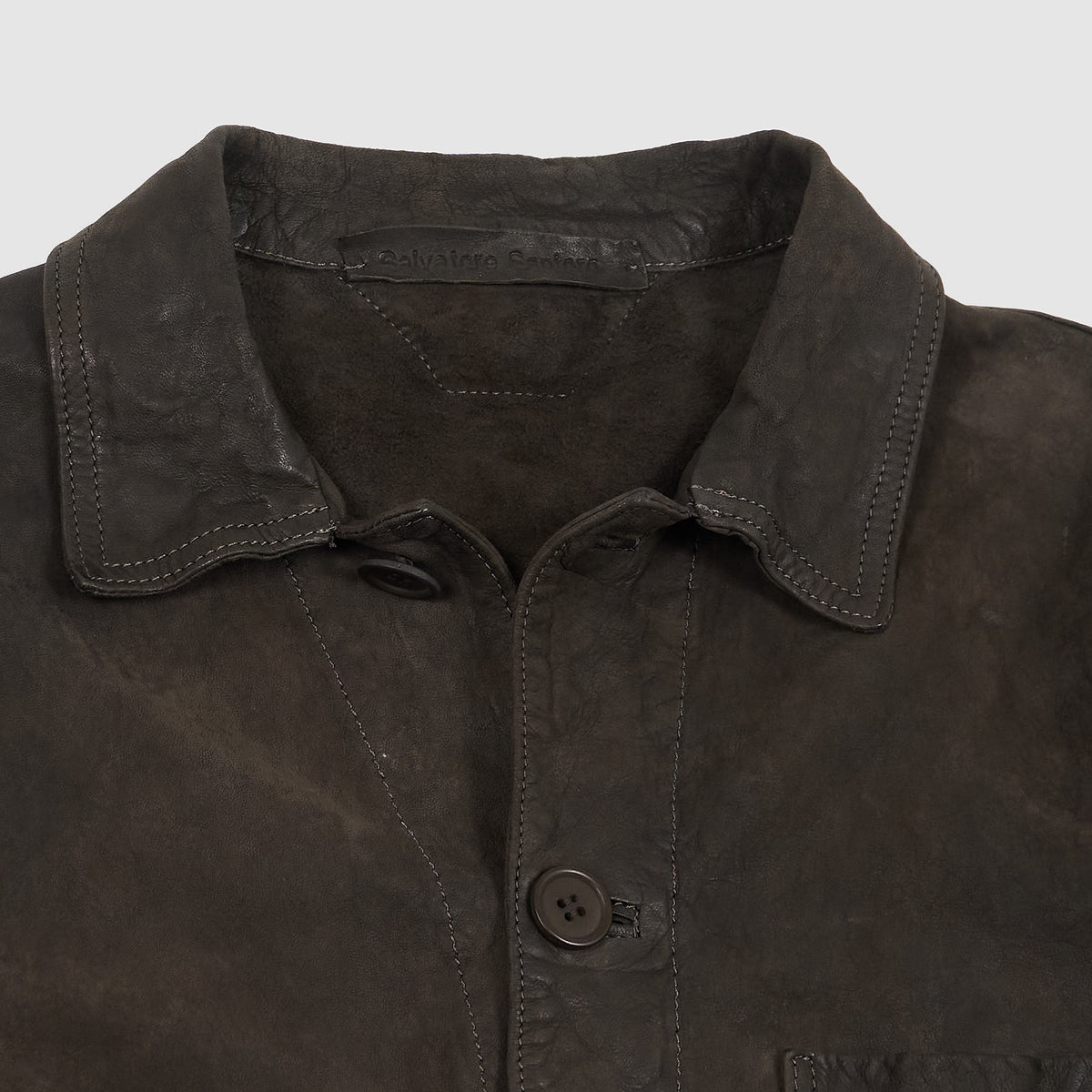 Salvatore Santoro Leather Chore Jacket Blazer