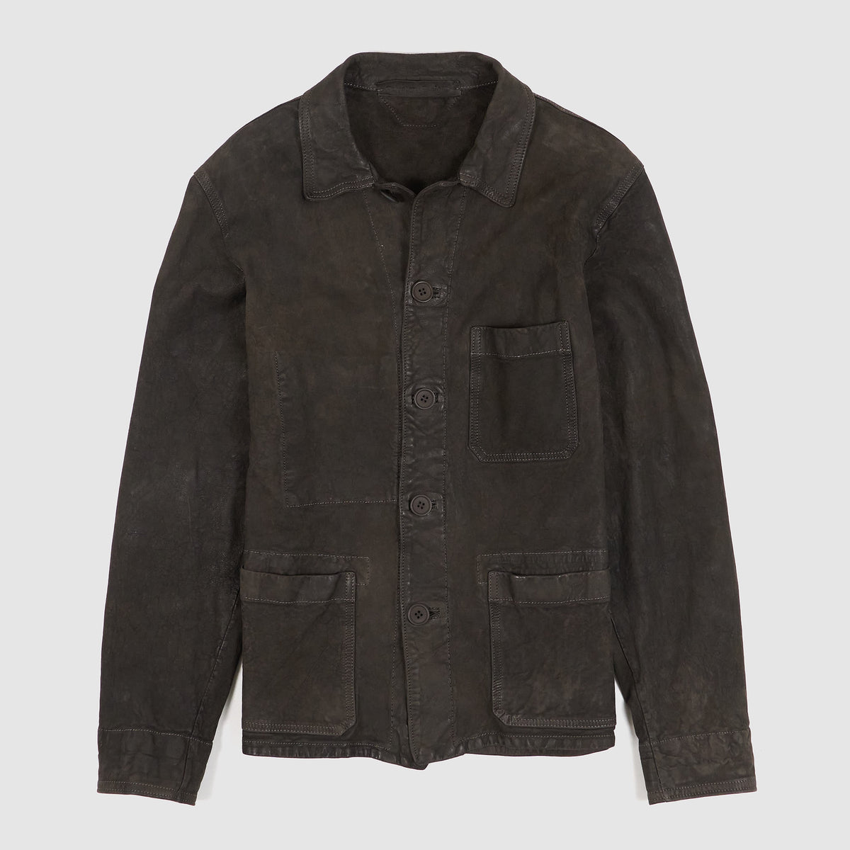 Salvatore Santoro Leather Chore Jacket Blazer