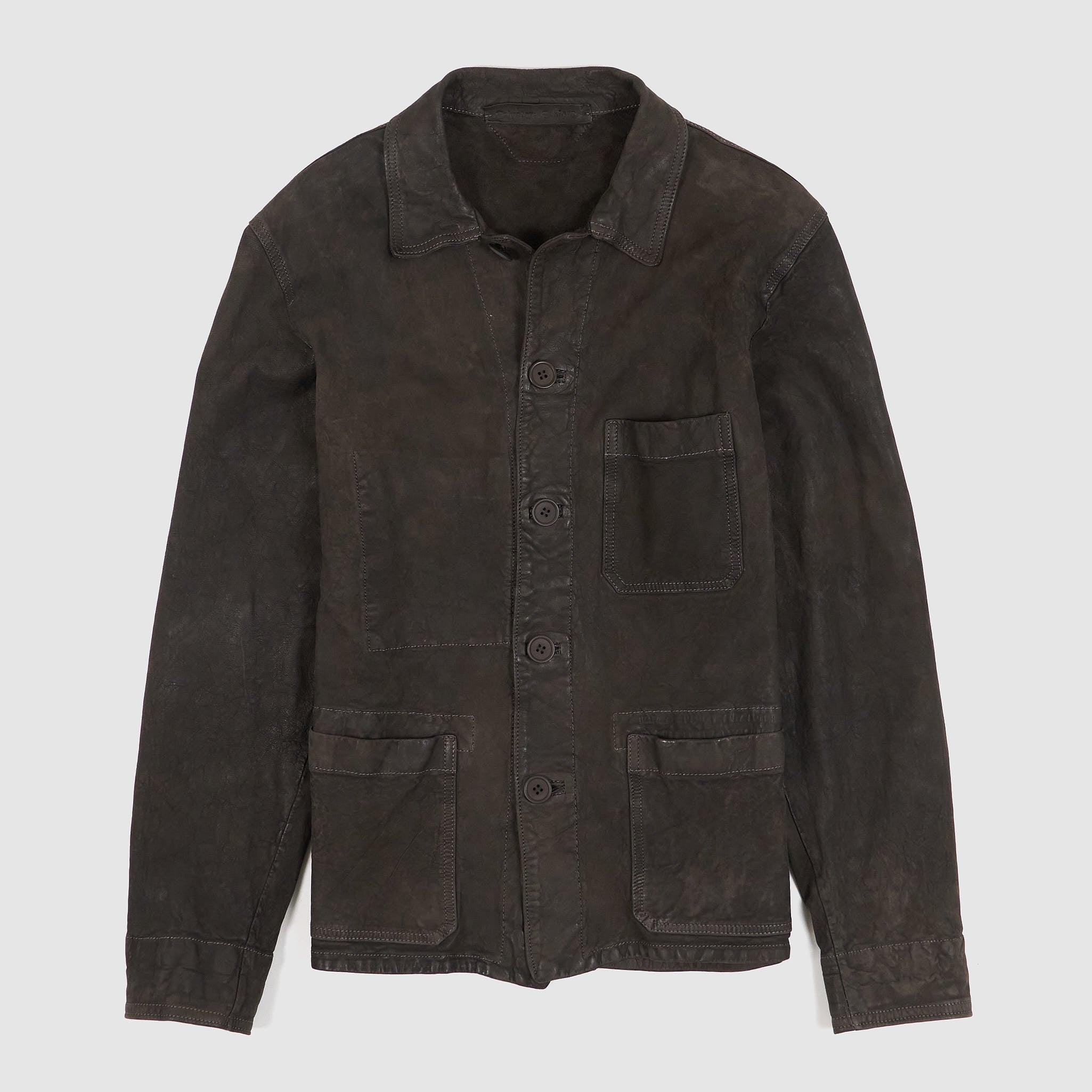 Salvatore Santoro Leather Chore Jacket Blazer - DeeCee style