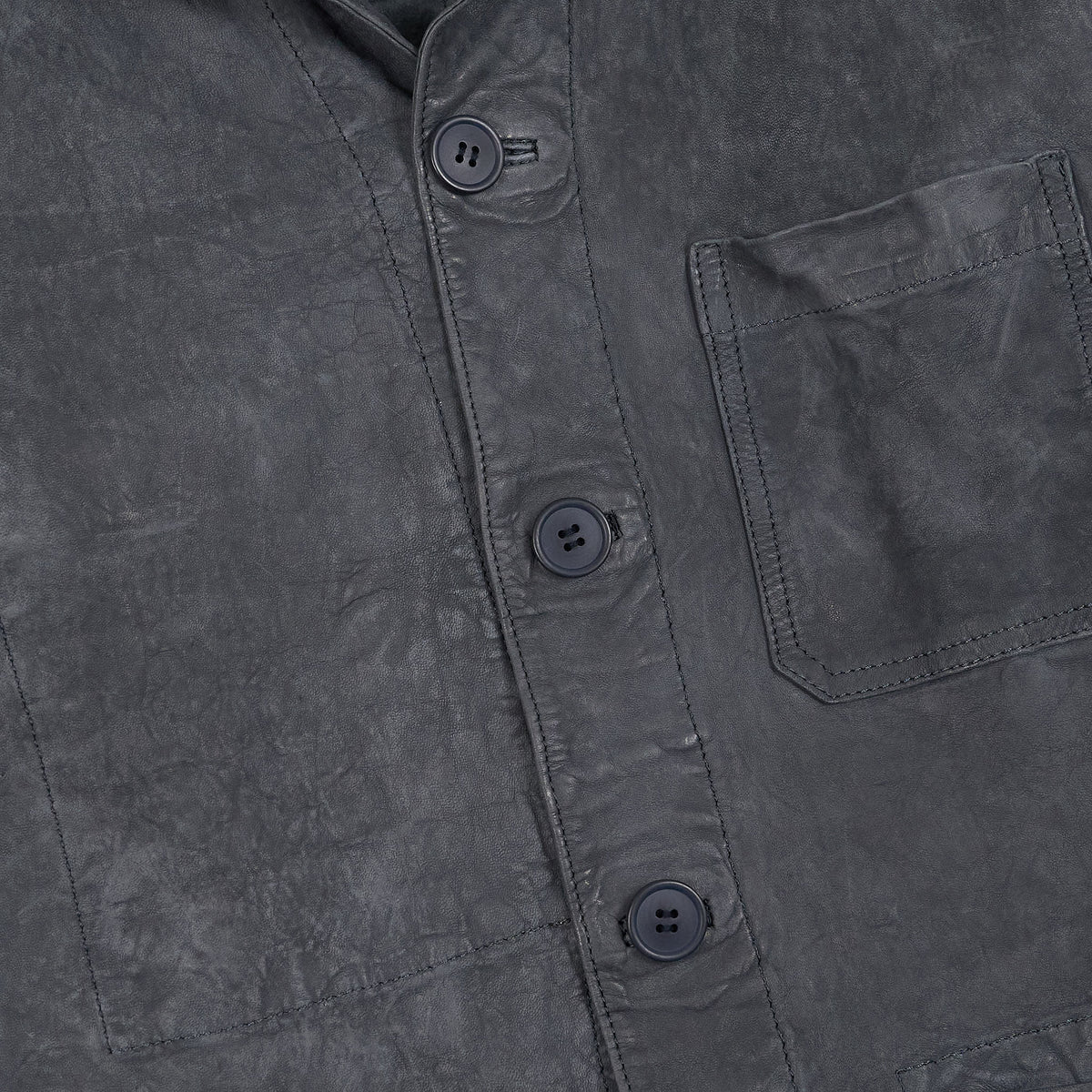 Salvatore Santoro Leather Chore Jacket Blazer