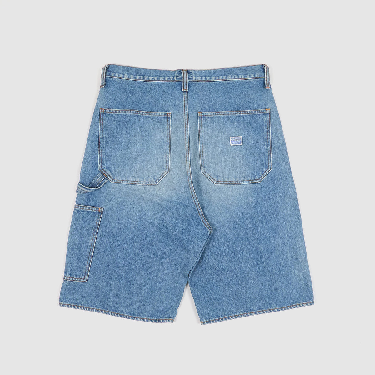 Kapital Studded Double Knee Denim Shorts