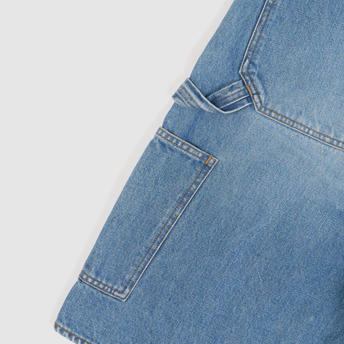 Kapital Studded Double Knee Denim Shorts