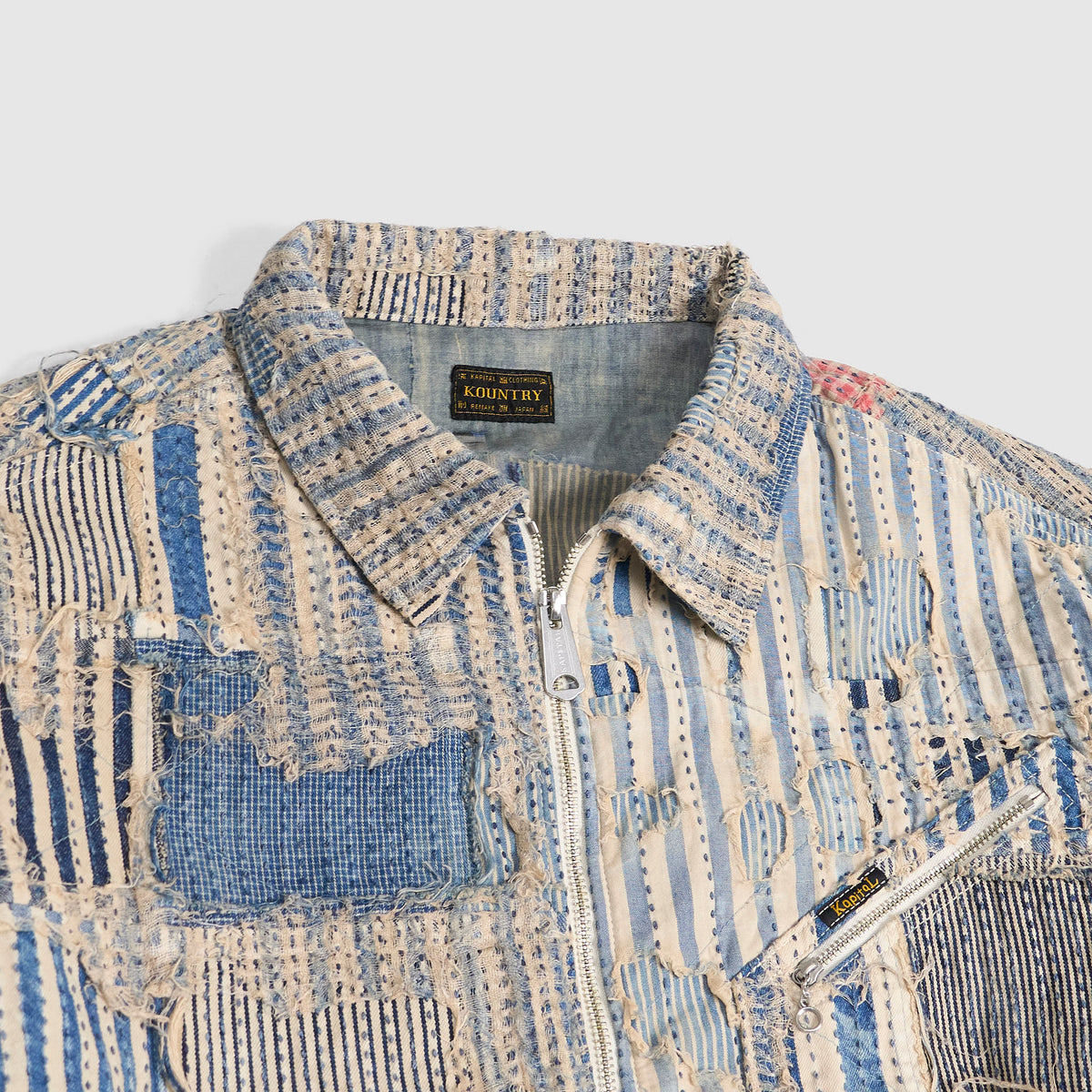 Kapital Distressed Patchwork Boro Work Jacket