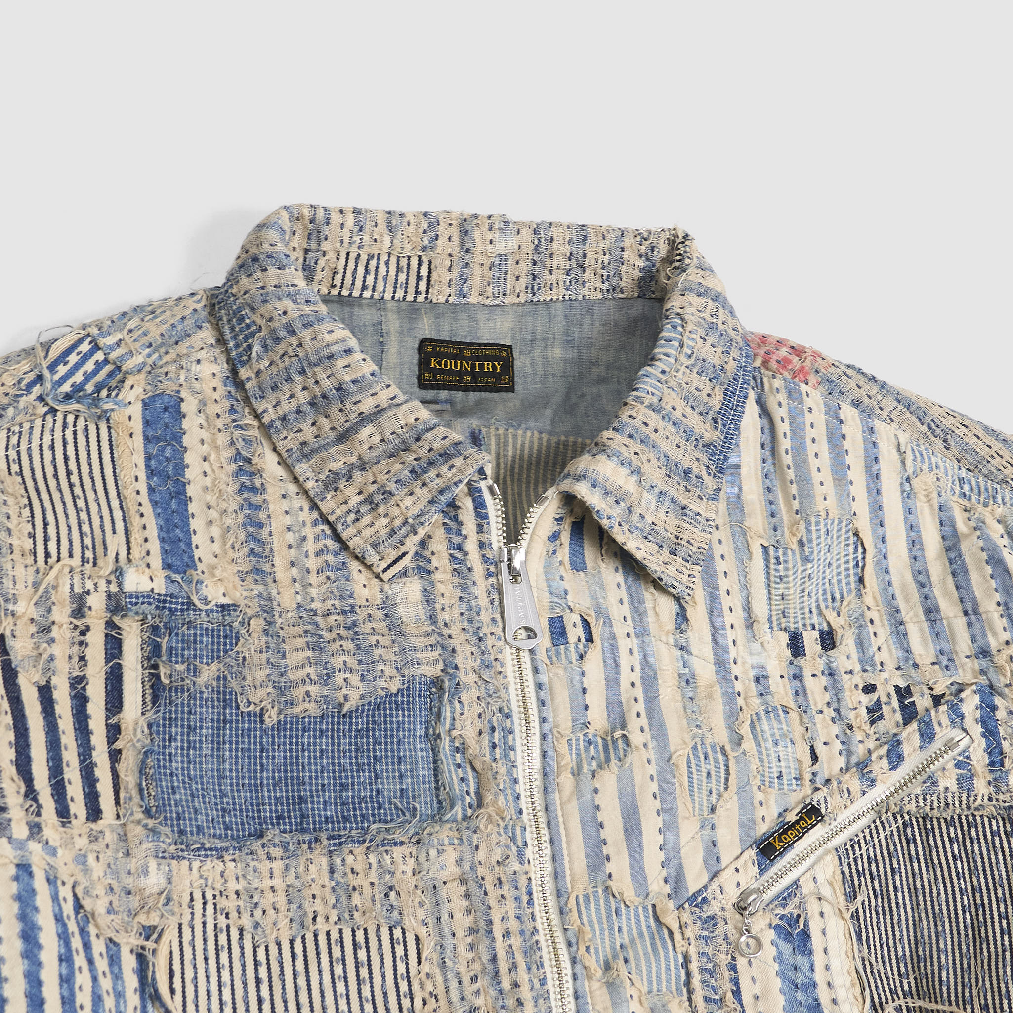 Kapital Distressed Patchwork Boro Work Jacket - DeeCee style