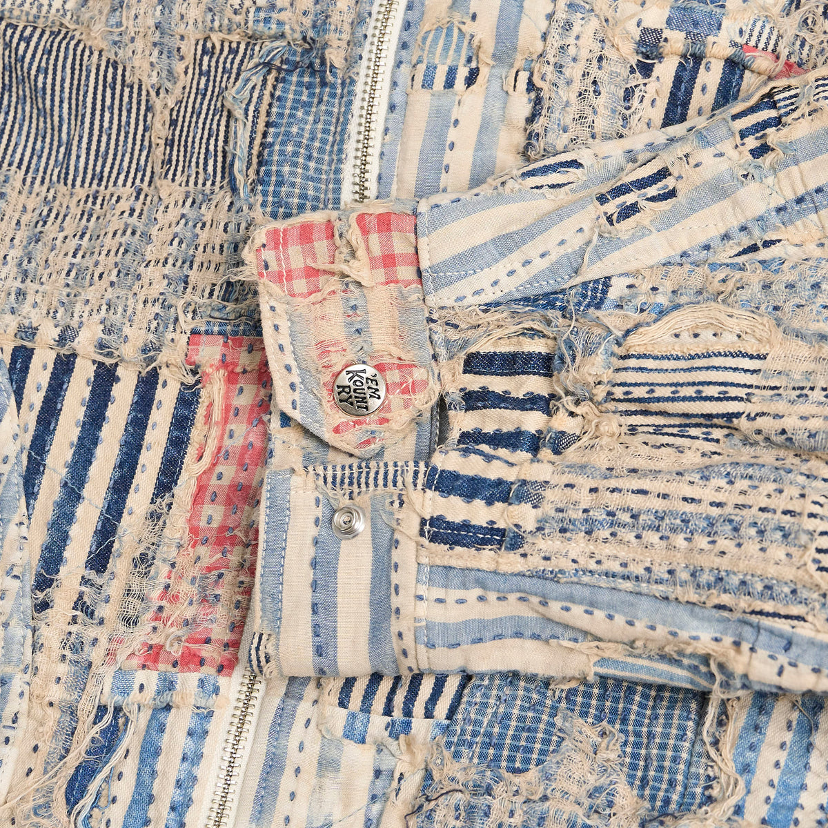 Kapital Distressed Patchwork Boro Work Jacket