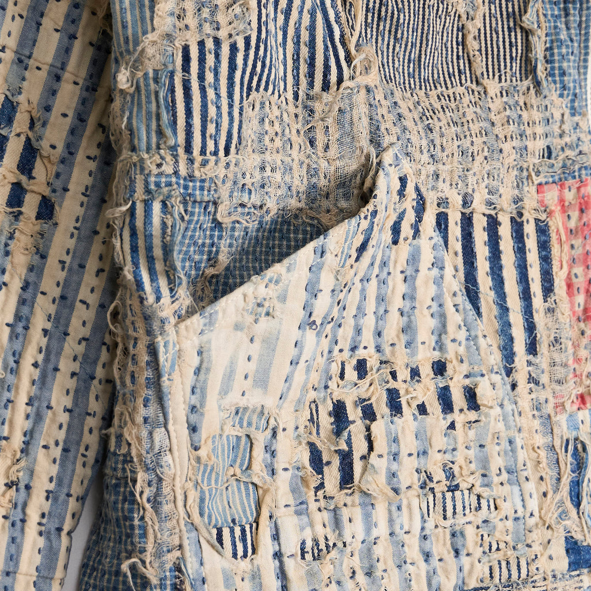 Kapital Distressed Patchwork Boro Work Jacket