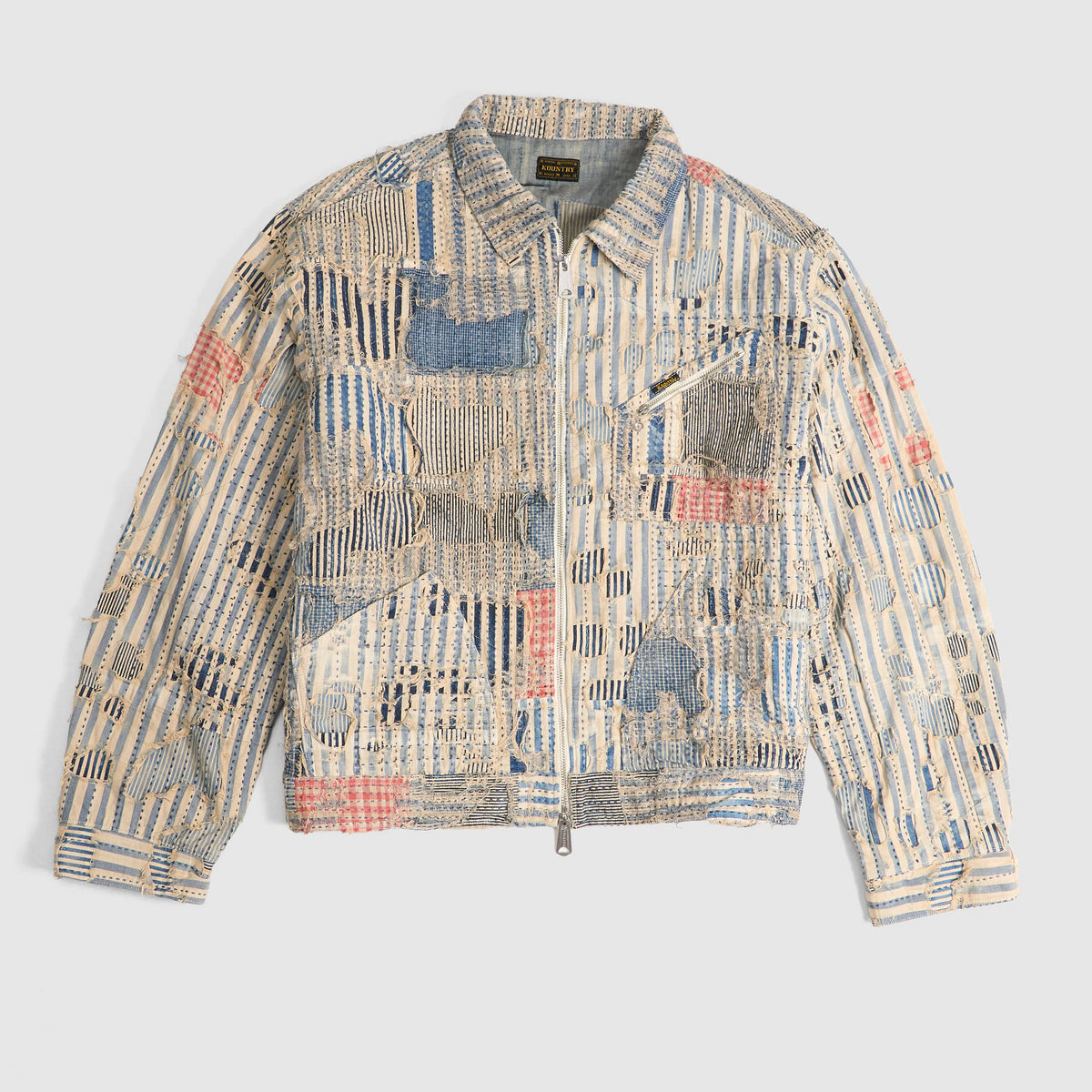Kapital Distressed Patchwork Boro Work Jacket