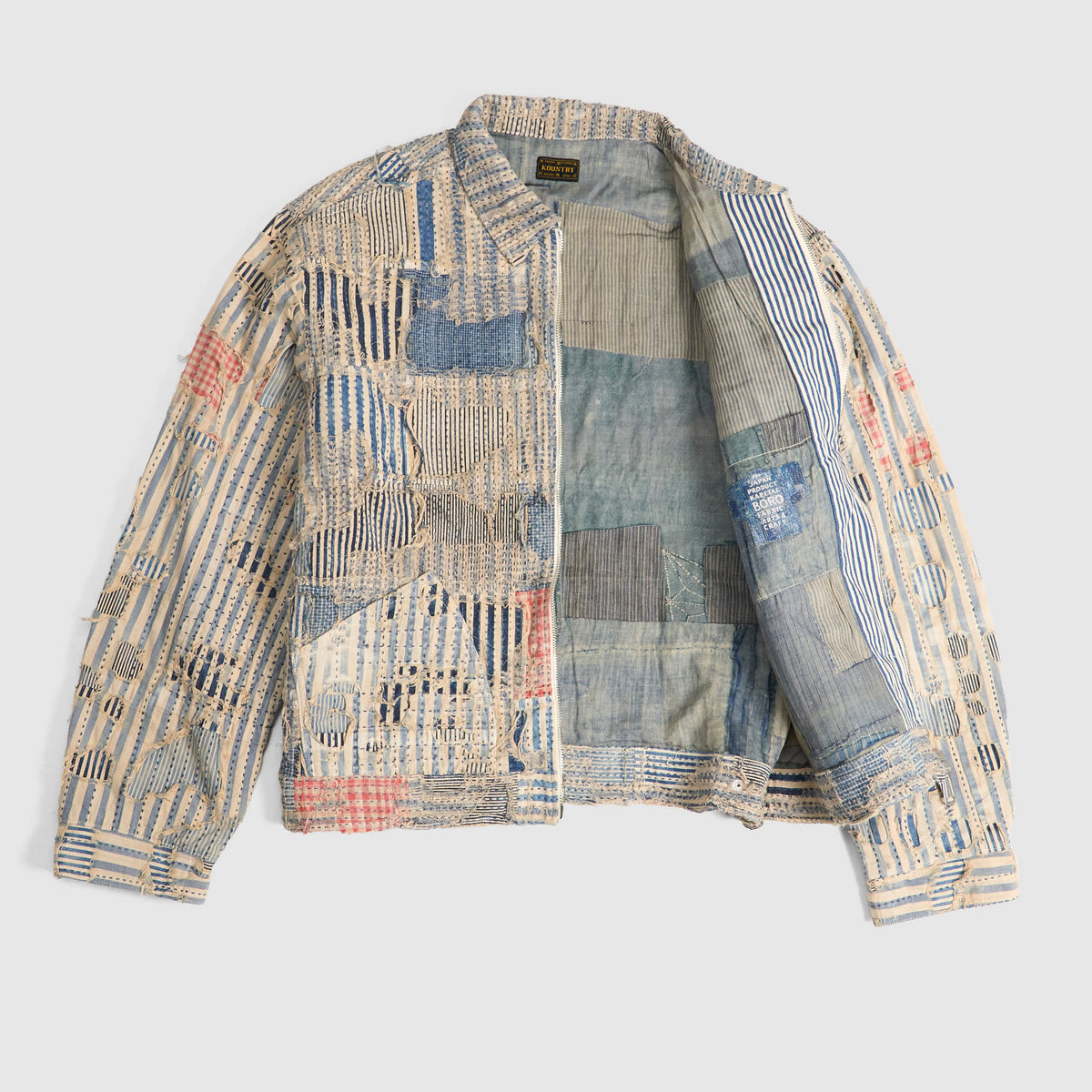 Kapital Distressed Patchwork Boro Work Jacket