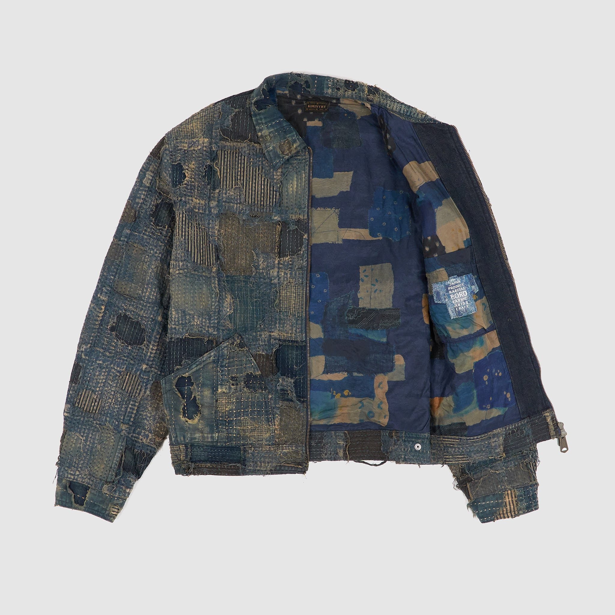 [専用] Kapital Kountry BORO Patchwork Kapital Distressed Patchwork Boro Work Jacket - DeeCee style
