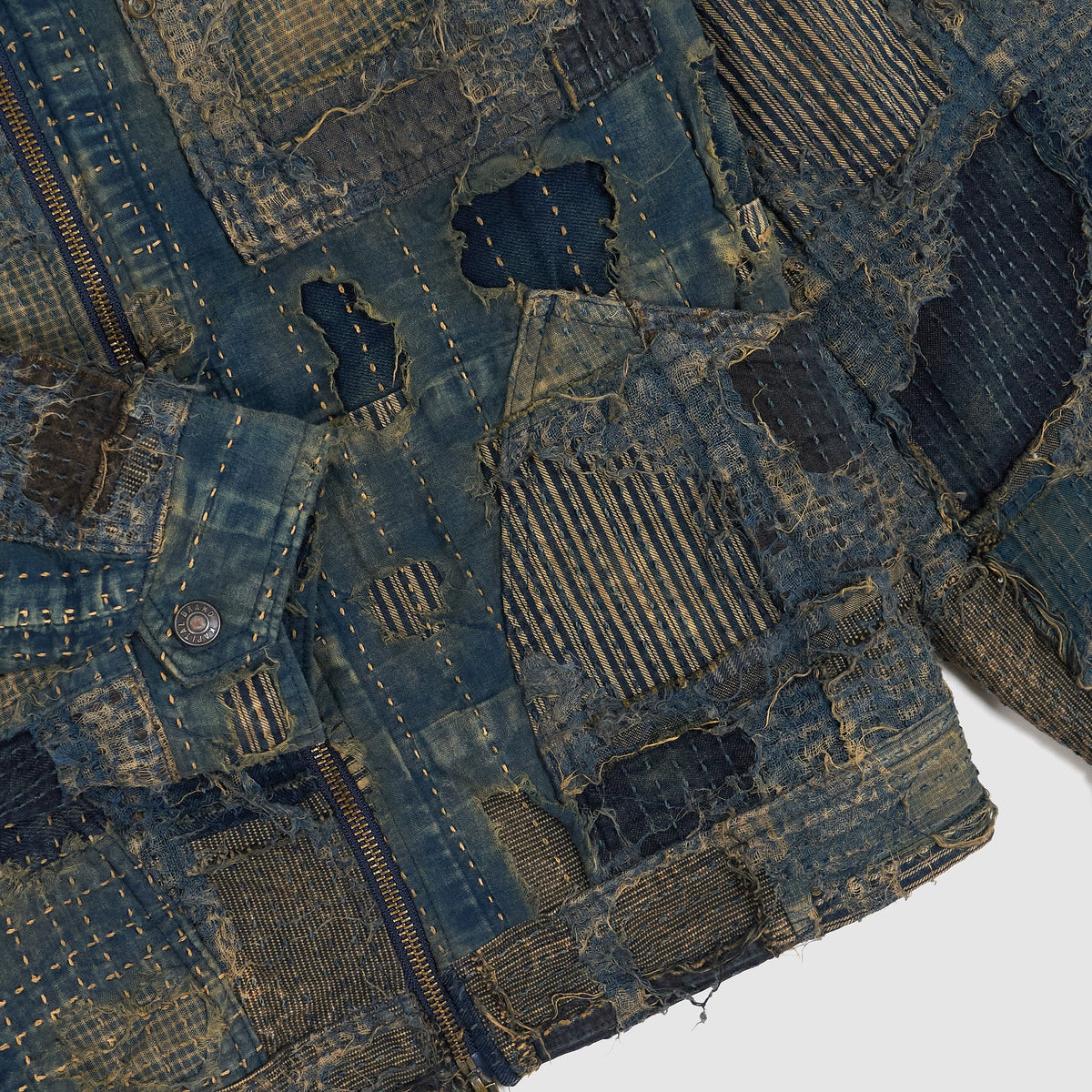 Kapital Distressed Patchwork Boro Work Jacket