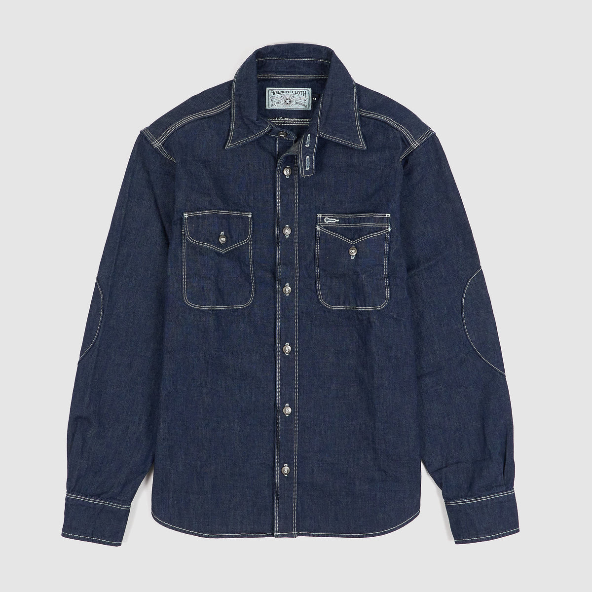 Freenote Cloth Navy Combo Denim Shirt