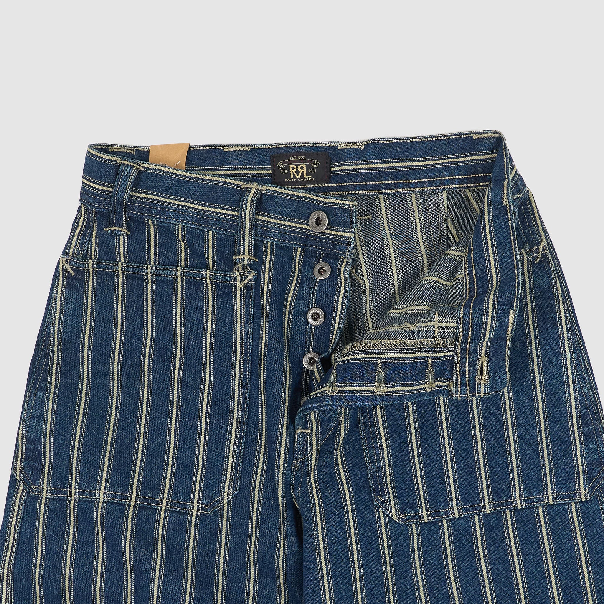 RRL ダブルアールエル インディゴ チノパン トラウザー Indigo Stripe