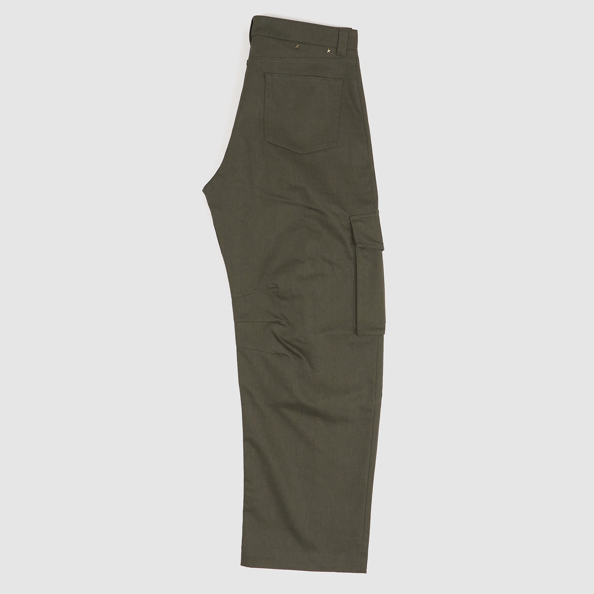 Golden Goose Loose Fitted Mix Fabric Cargo Pant