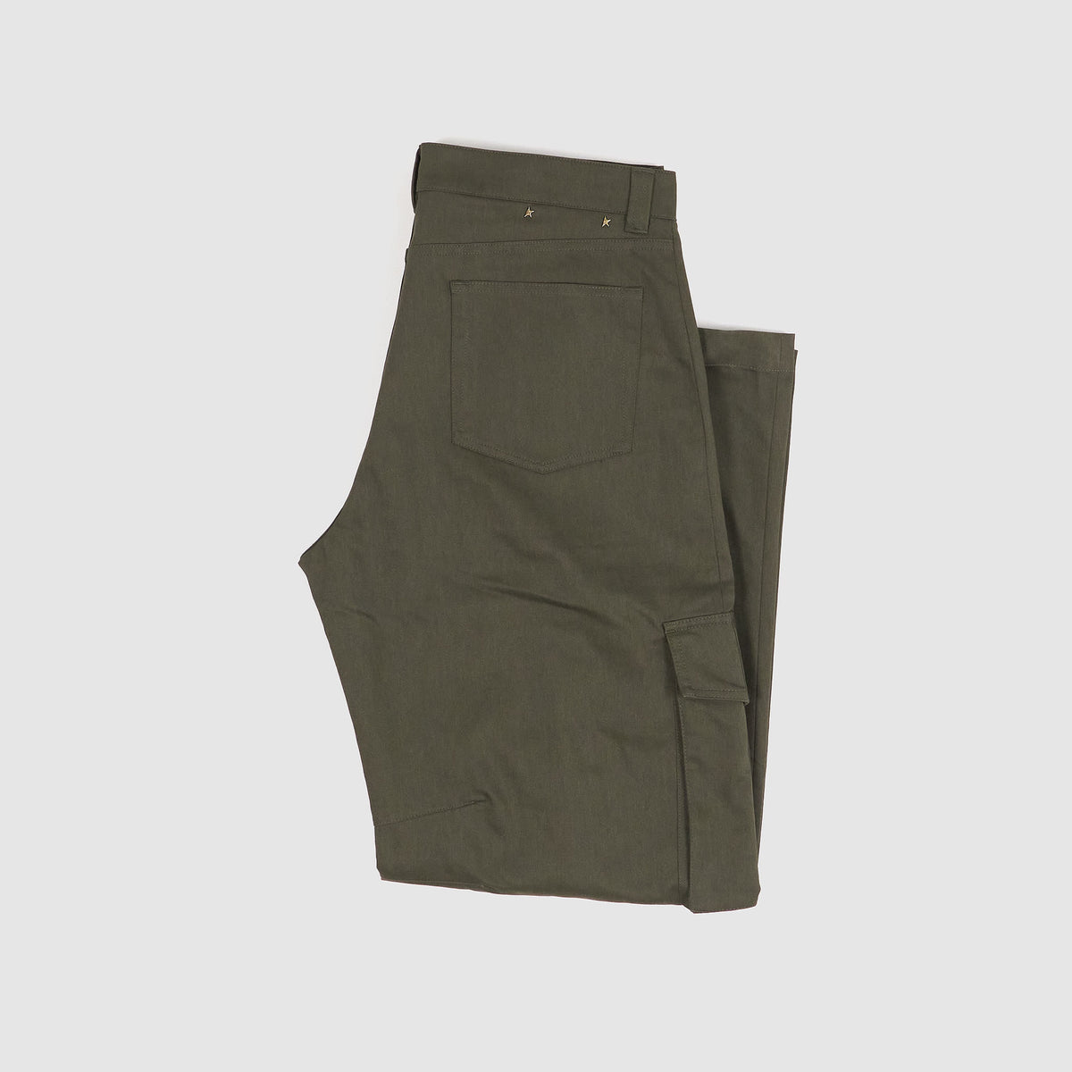Golden Goose Loose Fitted Mix Fabric Cargo Pant