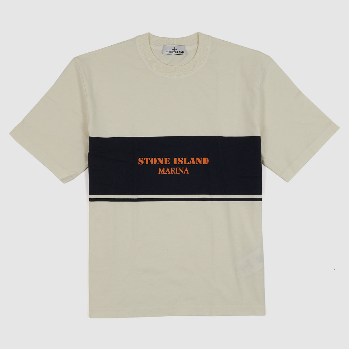 Stone Island Crew Neck Marina Logo T-Shirt
