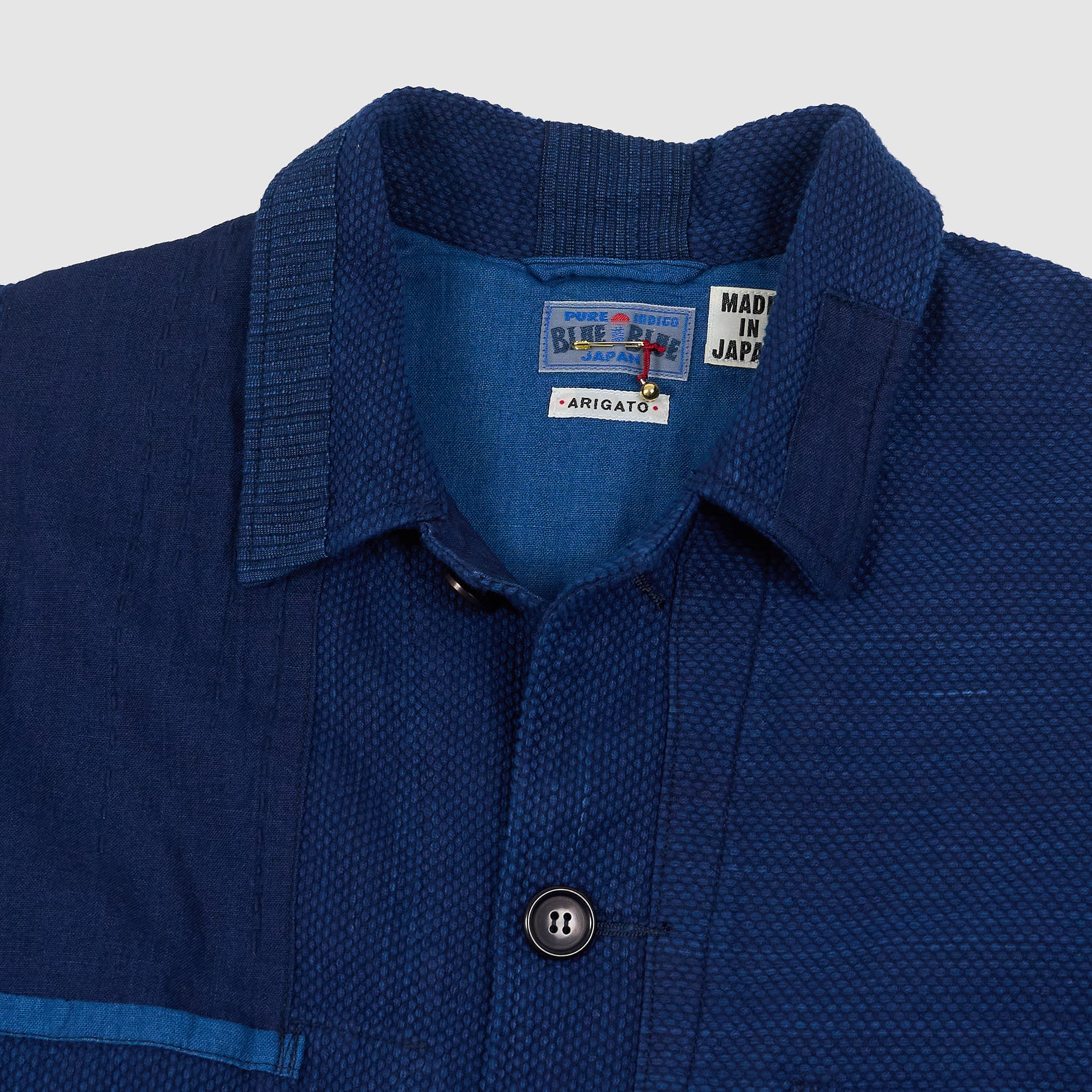 Blue Blue Japan Sashiko Nenrin Coverall Jacket - DeeCee style