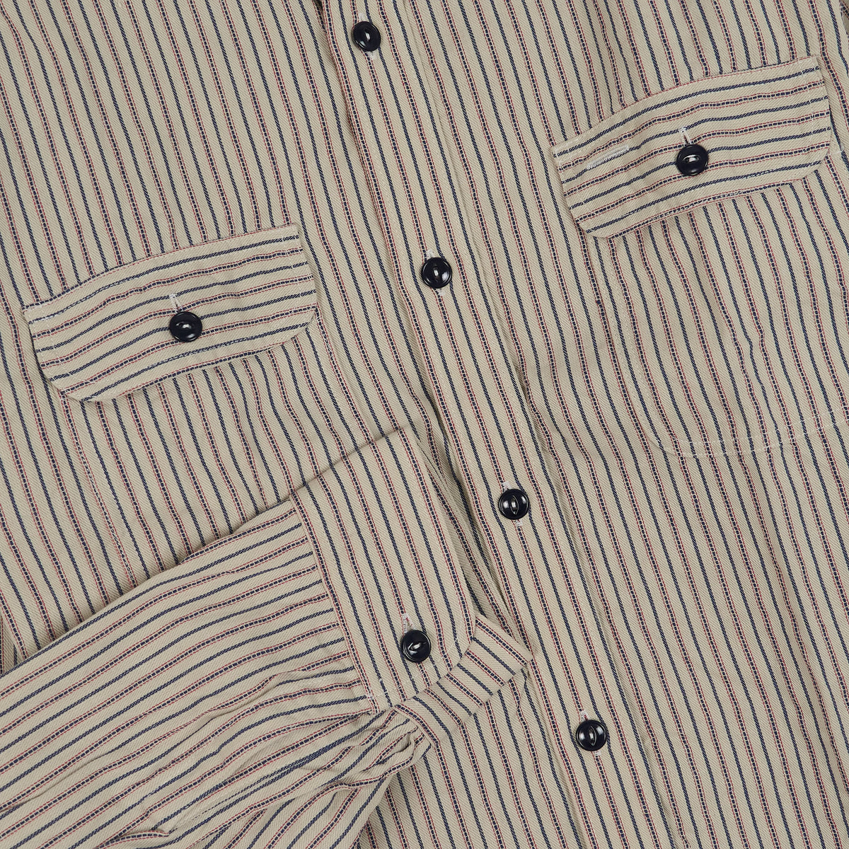 Sugar Cane Striped Work Shirt