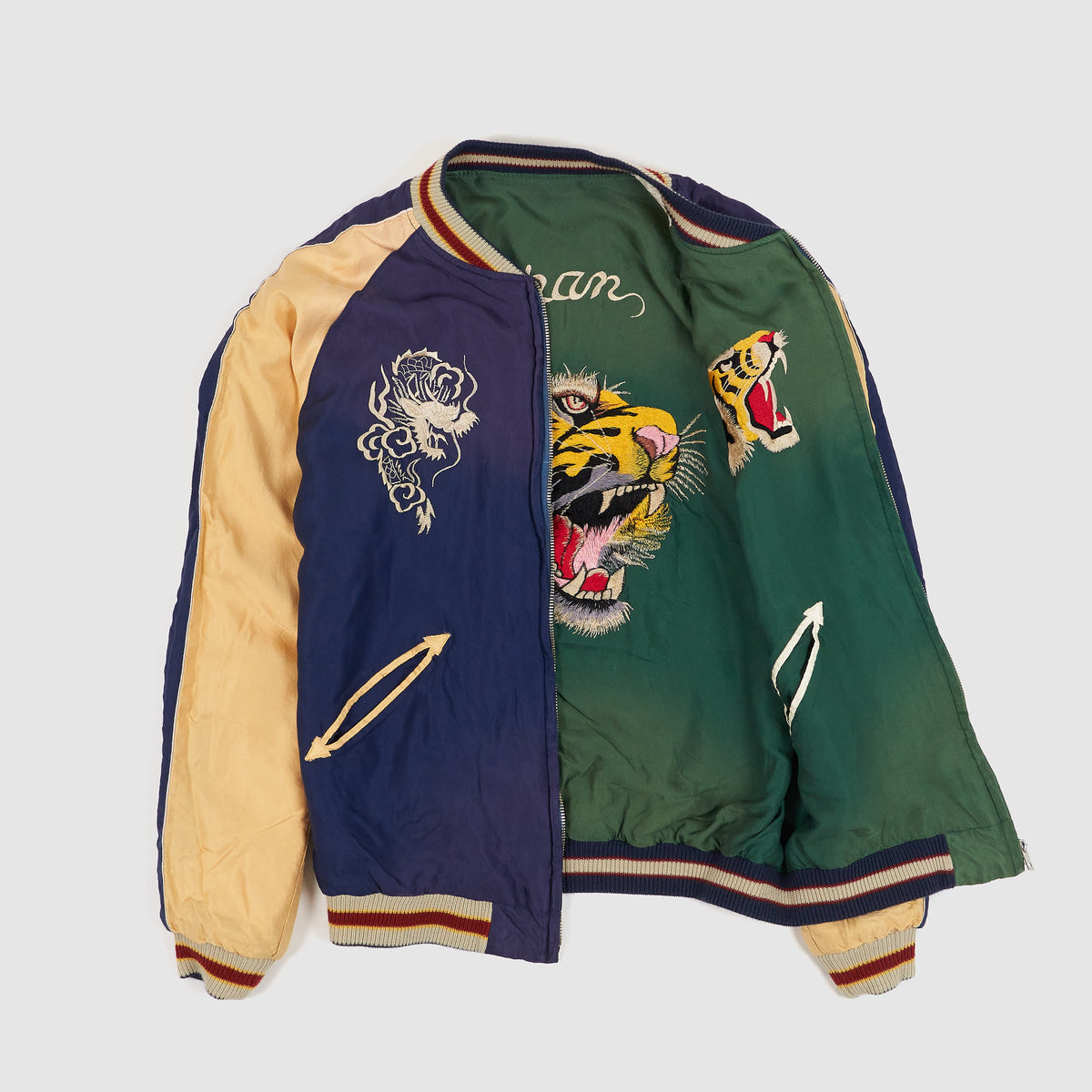 Taylor Toyo Tiger-Dragon Reversible Souvenir Jacket