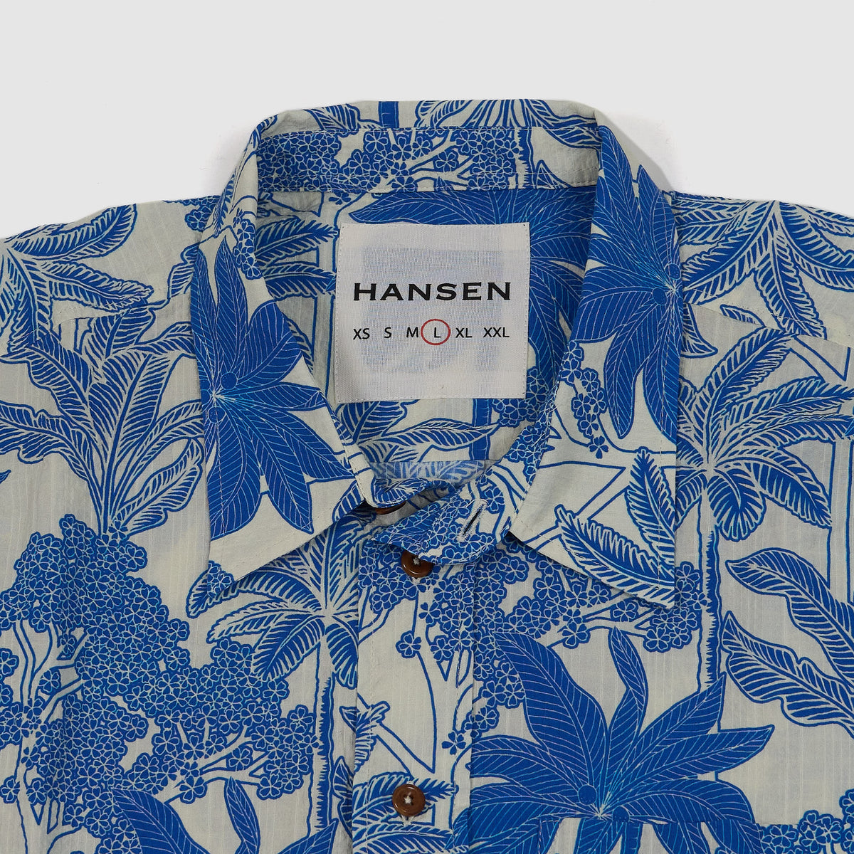 Hansen Short Sleeve One Pocket  Las Palmas Hawaiian Shirt