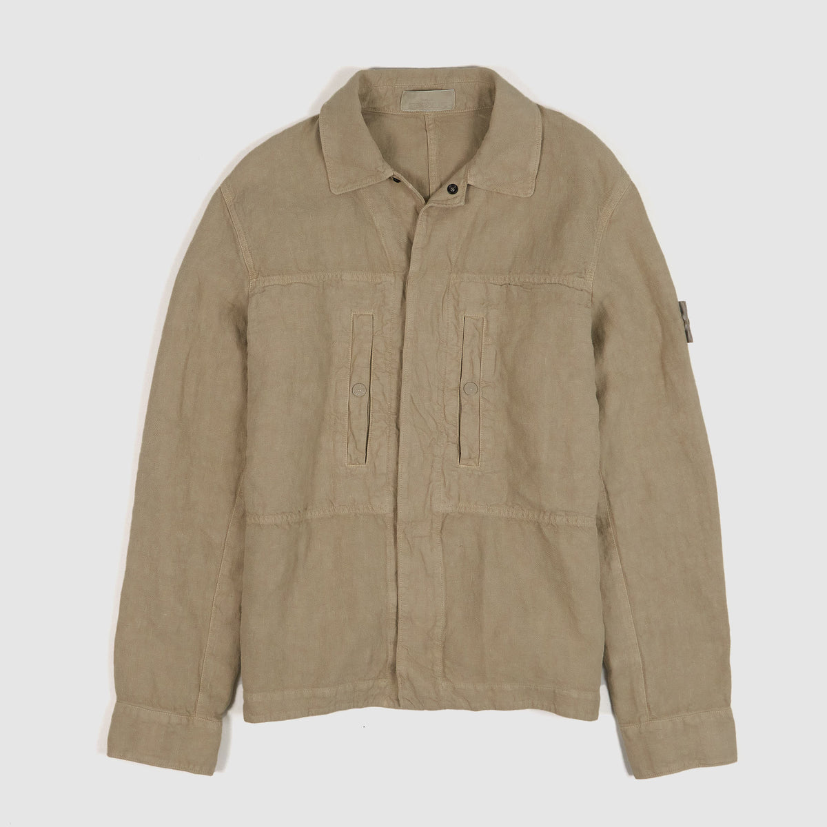 Stone Island Ghost Piece Heavy Linen Overshirt