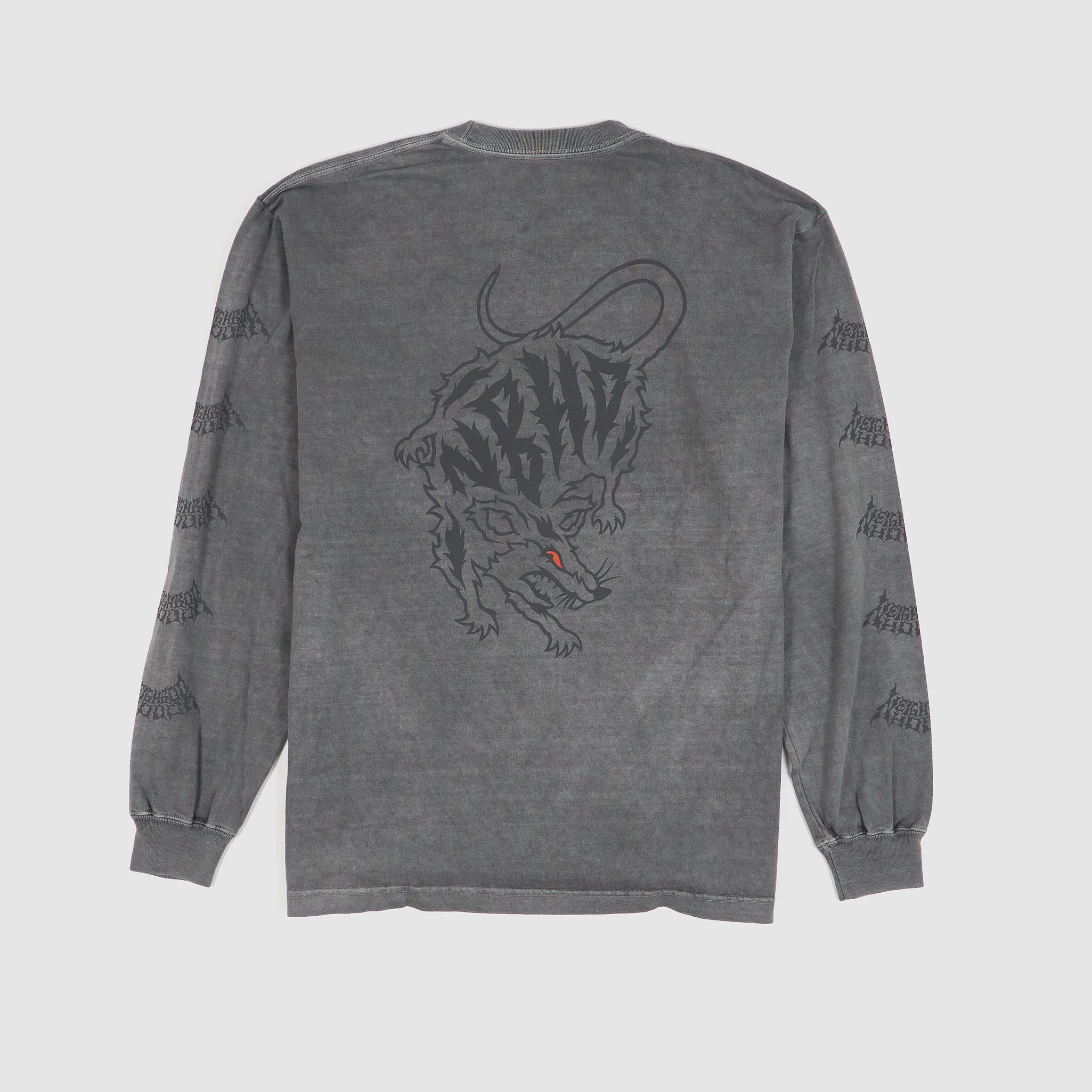 Neighborhood Long Sleeve Metal Logo Crew Neck T-Shirt - DeeCee style