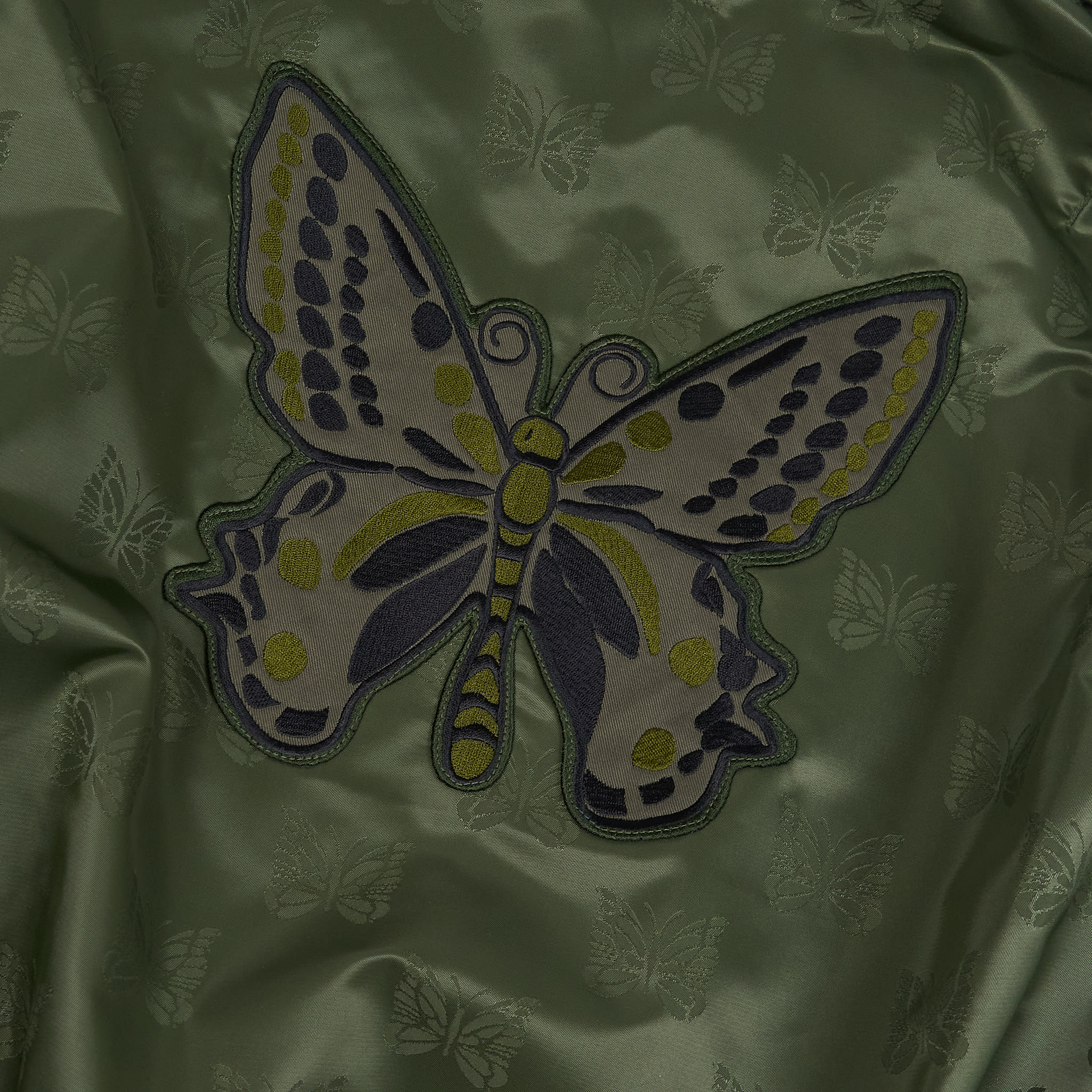 Needles Japan L2-B Papillon Embroidered Bomber Jacket - DeeCee style