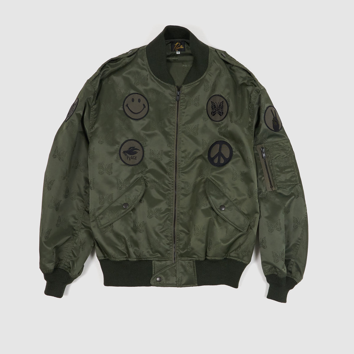 Needles Japan L2-B Papillon Embroidered Bomber Jacket