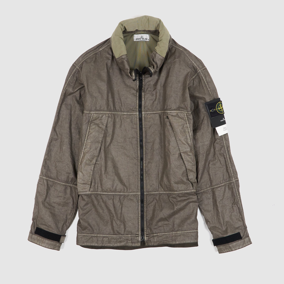 Stone Island Raw linen Plated OVD Jacket