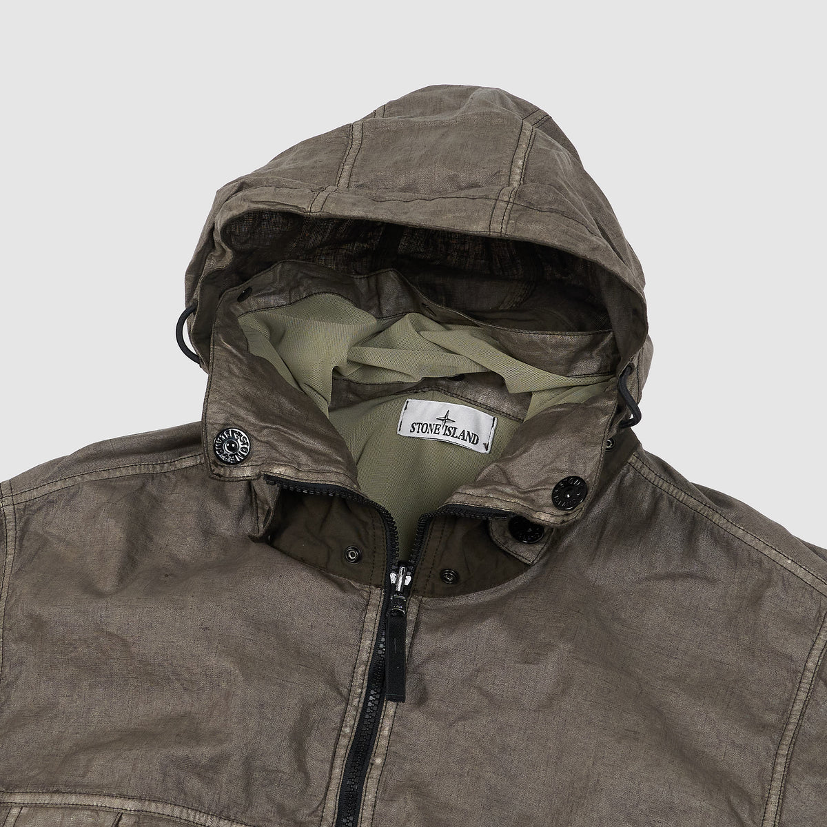 Stone Island Raw linen Plated OVD Jacket