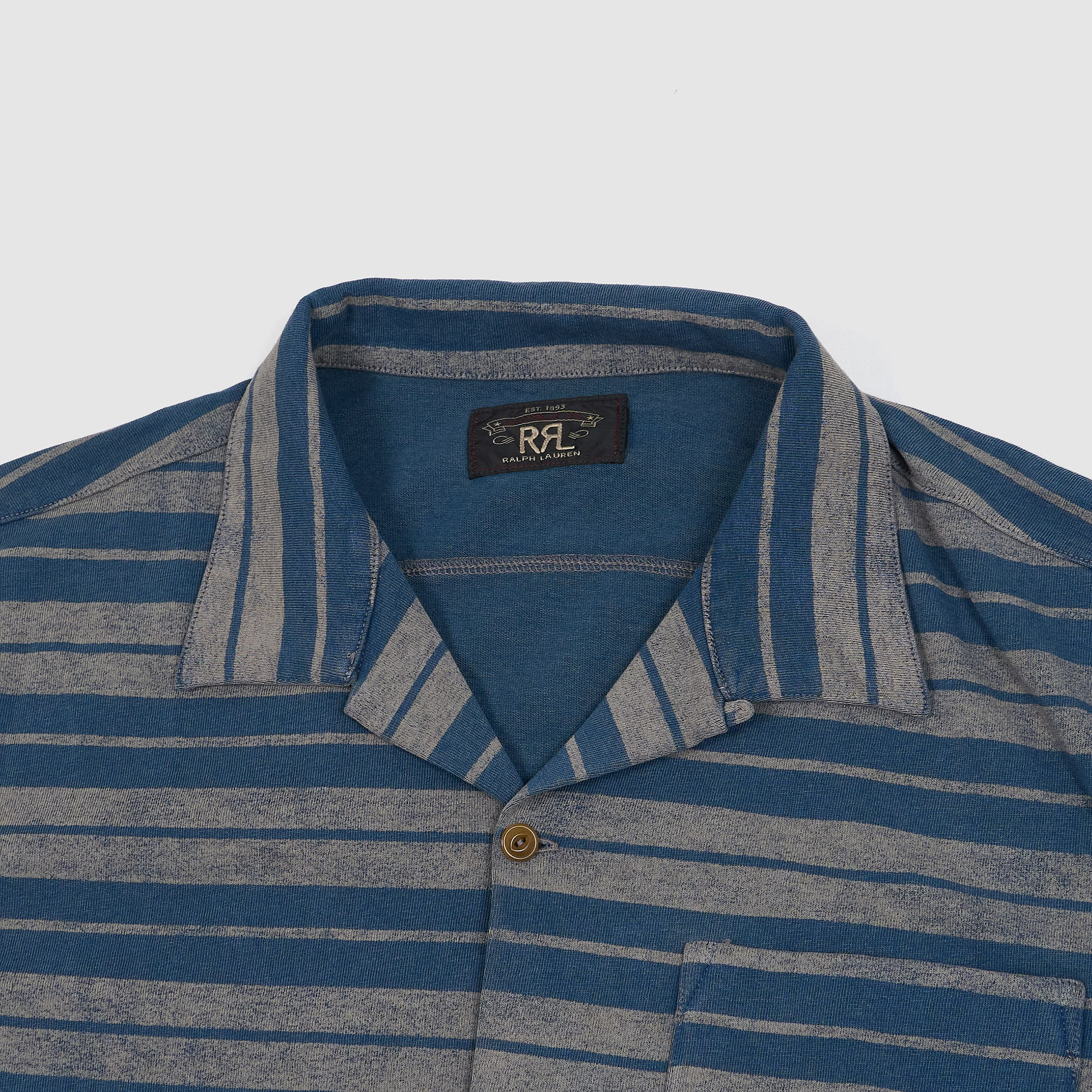 Double RL Camp Collar Jersey Pocket Over-Shirt - DeeCee style