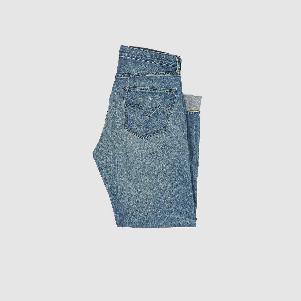 Junya Watanabe Man Straight Patched and Repaired Denim Jeans