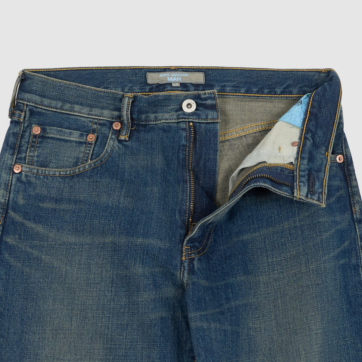 Junya Watanabe Man Straight Cropped Denim Jeans