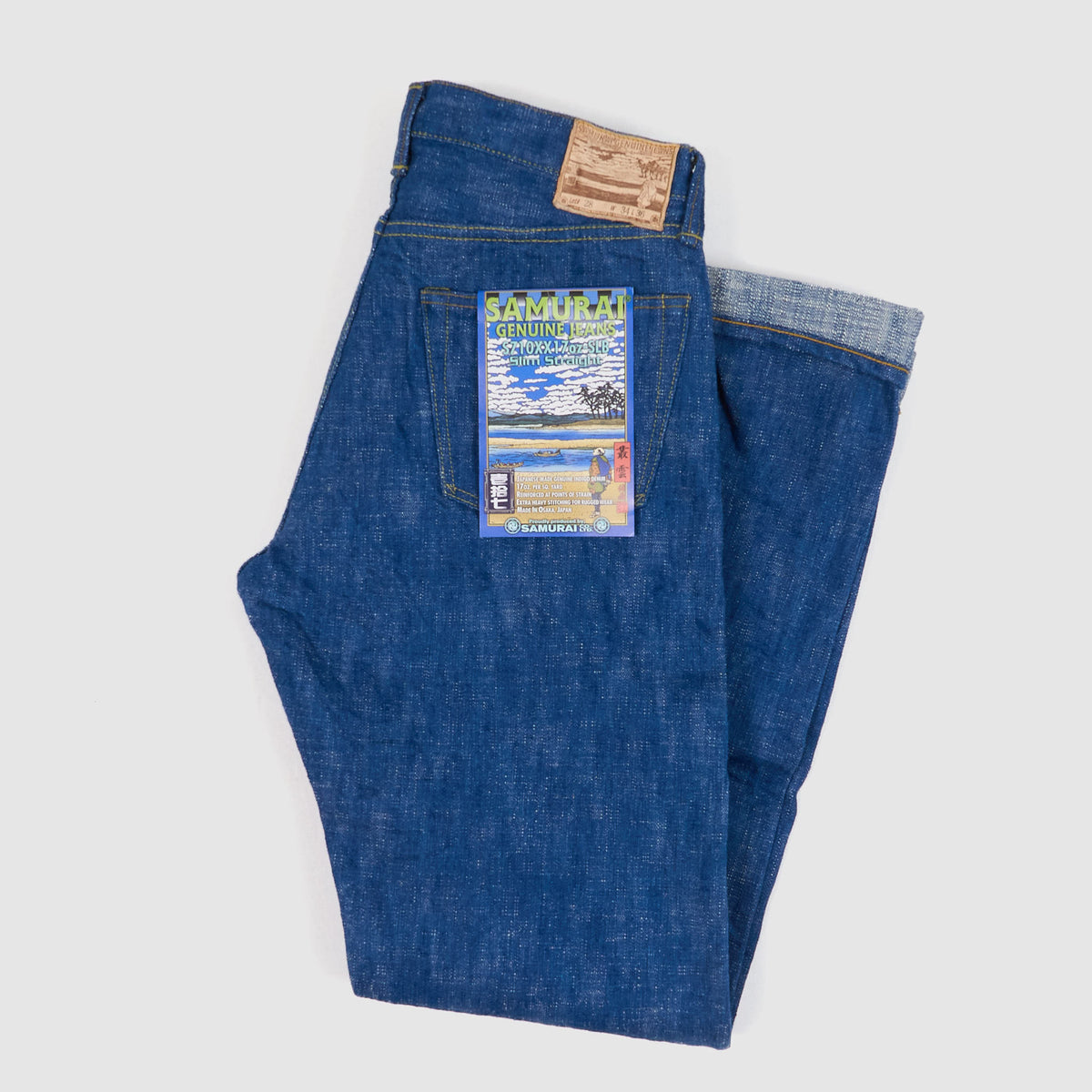 Samurai 5-Pocket 17oz Murakumo Nep Selvedge Denim Straight Jeans